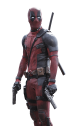 Deadpool guns out transparency Meme Template