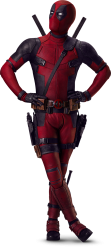 Deadpool legs crossed transparency Meme Template