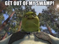 shrek swamp Meme Template