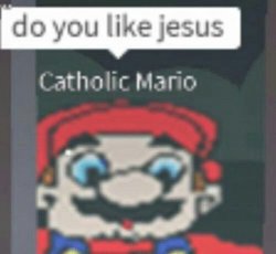 Catholic Mario Meme Template