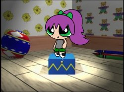 Paige standing on the Box in the Tempo Pre-School logo Meme Template