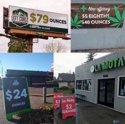 Cannabis Retail Prices Meme Template
