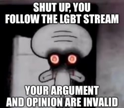 Squidward your argument is invalid Meme Template