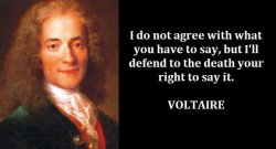 Voltaire quote Defend to the death Meme Template