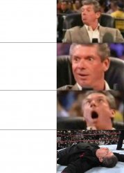 Vince McMahon KO'd Meme Template