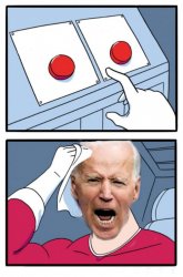 Biden button push Meme Template