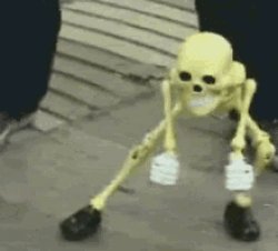 dancing skeleton Meme Template