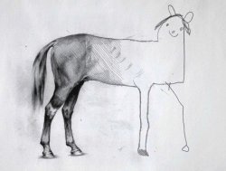 Horse Drawing Unfinished (better quality) Meme Template