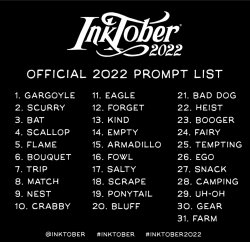 inktober 2022 Meme Template