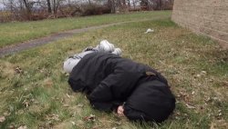 Sleeping on ground Meme Template
