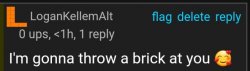 I'm gonna throw a brick at you Meme Template