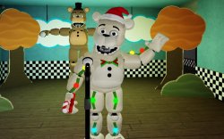 T pose freddy in christmas Meme Template
