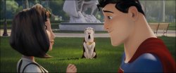 Krypto shocked about Superman and Lois Meme Template