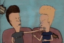 beavis and butt-heat slap Meme Template