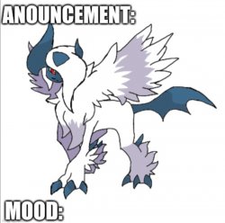 Absol announcement template Meme Template