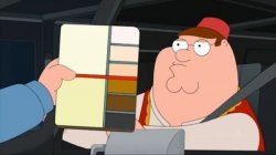 Peter Family Guy Race Card Meme Template