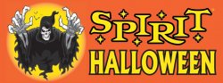 Spirit Halloween banner Meme Template