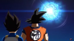 Goku Vegeta blue light Meme Template