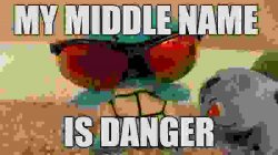 mY mIDDLE nAME iS dANGER Meme Template