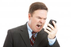 Man yelling at phone Meme Template