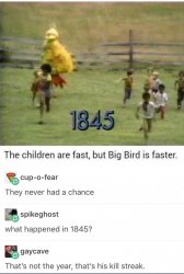 big bird massacre Meme Template