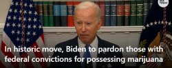 Biden pardons Marijuana convictions Meme Template