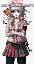 Peko wif da ak Meme Template