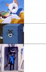 Tom and Jerry three way comparisons Meme Template