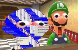 Mario turning into an error. Meme Template