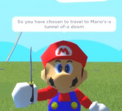 Mario’s tunnel of doom Meme Template