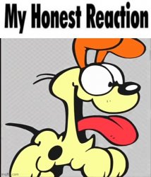 My Honest Reaction Odie Version Meme Template