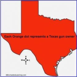Texas gun map Meme Template