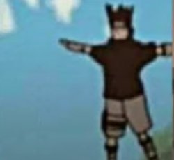 sasuke T-pose Meme Template