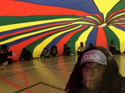 Coach Gowron Parachute Meme Template