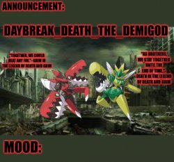 Death and Grim Daybreak_Death_The_Demigod Meme Template