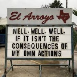 Consequences of my own actions Meme Template