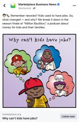 Why can’t kids have jobs Meme Template