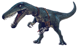 Baryonyx with a prosthetic arm Meme Template