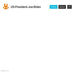 US-President-Joe-Biden announcement template orange bunny icon Meme Template