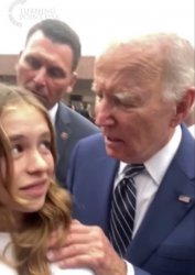 Joe Biden Girl Creeped Out Irvine Meme Template