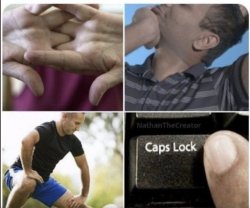 Caps Lock Warm Up Meme Template