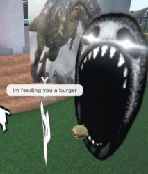 feeding you a burger Meme Template