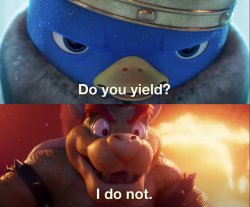 Do you yield? Meme Template