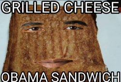 Grilled cheese Obama sandwich Meme Template