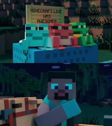 MINECRAFT LIVE WAS AWESOME!!! Meme Template