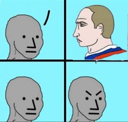 NPC vs Putin Meme Template