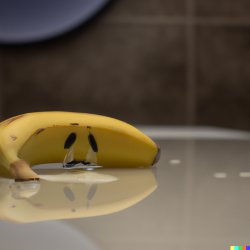 Sad banana with reflection Meme Template