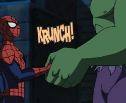 Hulk shakes Spider-hands Meme Template