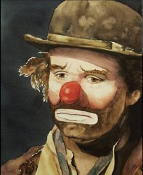 sad clown Meme Template