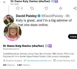 Alleged Dr Dame Katy Denise Meme Template